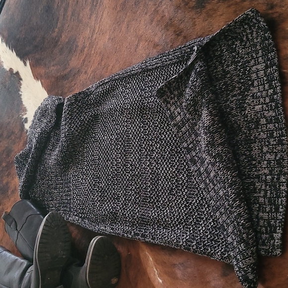 Black Heather sleeveless cowl neck tunic/sweater dress f/Banana Republic size M - Picture 4 of 4